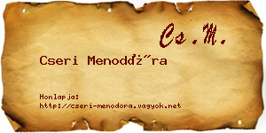 Cseri Menodóra névjegykártya